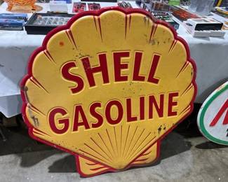 SHELL GASOLINE METAL SIGN