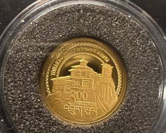 300 Ngultrum and 20 Ngultrum Coins