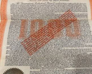 Certificate of Twenty Year Gold Bond