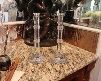 Tiffany Crystal Candlesticks 