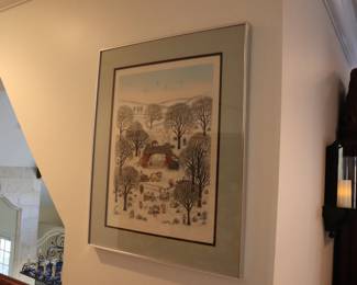 Cuca Romley Signed Limited Ed. Etching - Sugar Maple Grove 135/175 28" x 35"
