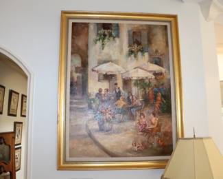  Janine Wesselmann original Paris Cafe Painting