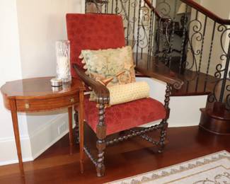  Baroque Style Carved Walnut Armchairs Maybe French? 19th Century