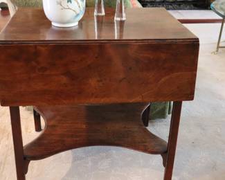 Circa 18th century George III Mahogany Drop lead Side Table