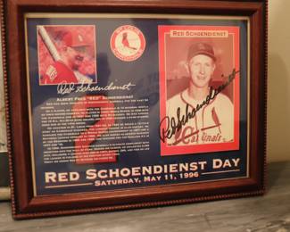 Red Schoendienst St. Louis Cardinals Autograph