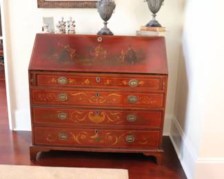 Antique Chinoiserie Secretary