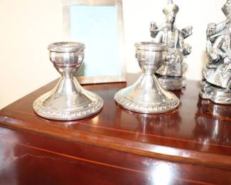 Sterling Silver Candle Holders