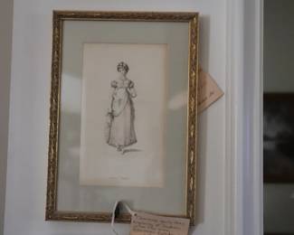 Set of 3 Hand Colored Fashion Illustration Winter 1815 Walking Dress, Ackerman 83 London