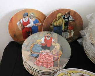 GUY BUFFET Tuscan Storefronts PLates