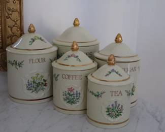 Lenox Spice Garden Porcelain Canister Set