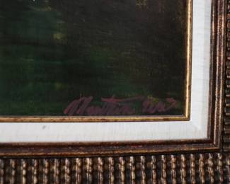 Signed Italian Oil Painting on Canvas FRAMED of Venice  2000  34" x 24"
