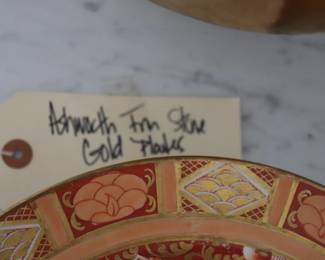 Ashworth Iron Stone Plates  GOLD 