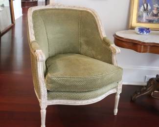 French Louis XVI Style Bergere Chair