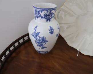 Tiffany & Co Blue & White Vase