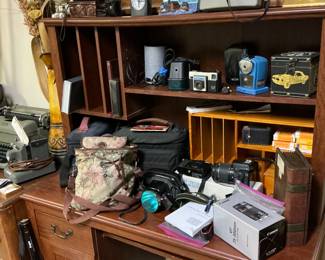 The cameras consist of Nikon Cannon Kodak just the name a few also have film projectors