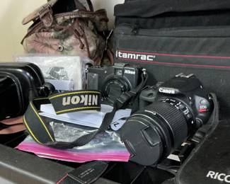 Great selection of cameras, Canon Nikon Rico Polaroid