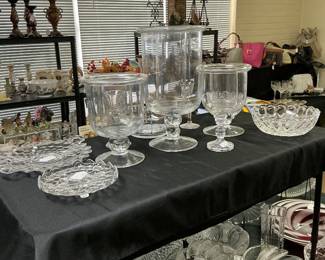 A good selection of glass and crystal