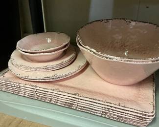 Nice collection of pink ware
