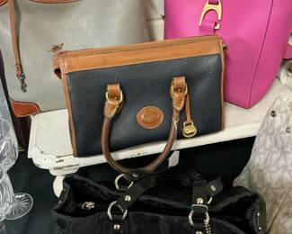 Several or Downey and Burke vintage purses also coach these purses will be in the auction starting March 6 through March 12 bidding is online