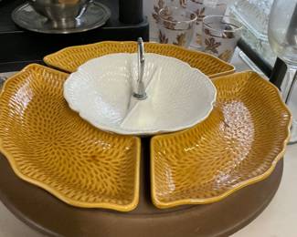 MCM Lazy Susan dip and chip tray