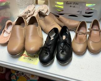 Selection of tapped shoes for children