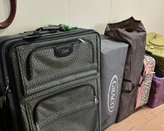 A lot of nice luggage a few pack in place a lot of kids backpacks