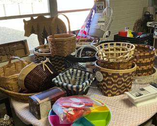 Large collection of baskets