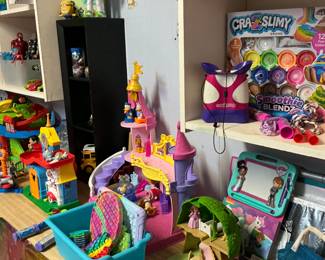 Huge selection of vintage and current toys