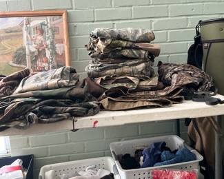 Large selection of camo, putting in more
