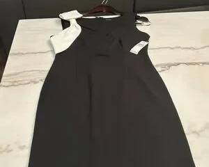 NYC Black Dress with White Bow