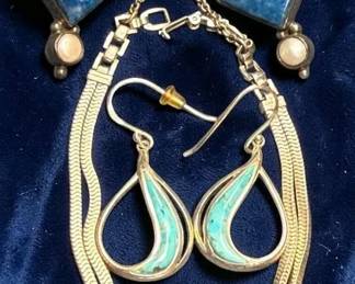 Sterling Earrings  Bracelet
