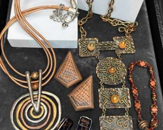 Mexican Modernist Style Necklace  Other Pieces 
