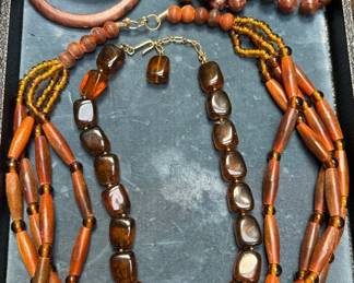 Assorted Jewelry In Earth Tones