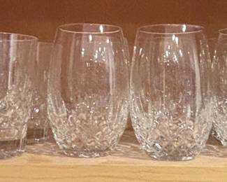 Waterford Lismore Essence Crystal Tumblers and Brandy Snifter Set