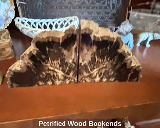 Petrified Wood Bookends