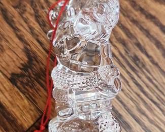Waterford Crystal Marquis Snowman Ornament
