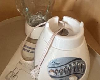 Osterizer 6650 14-Speed Blender with Glass Jar and Sunbeam Hand Mixer Instructions