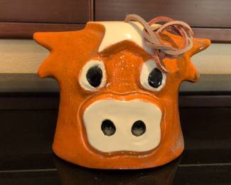 Texas Longhorn Ceramic Planter