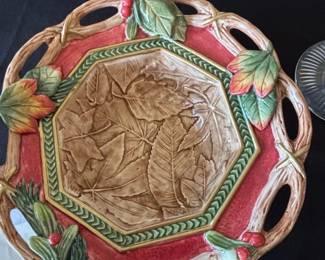 Fitz  Floyd Autumn Woods Ceramic Platter