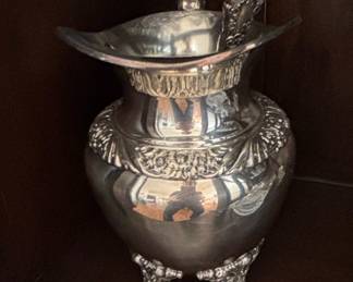 Reed & Barton King Francis Silverplate Water Pitcher #1658 with Ladle