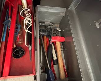 Craftsman Metal Toolbox with Assorted Tools