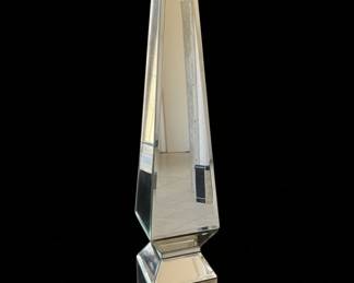 Mirrored Obelisk Pedestal