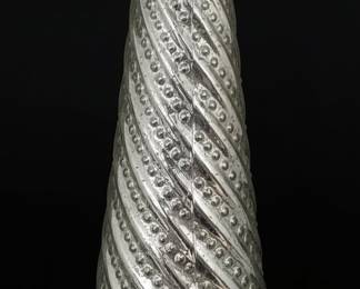 Large Mercury Glass Christmas Tree with Spiral Design