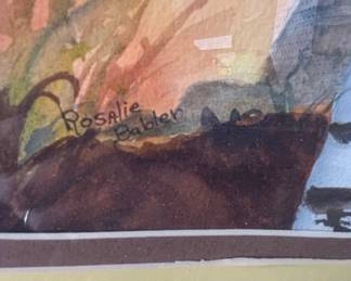 Watercolor Painting of Aspen Trees by Rosalie Babler