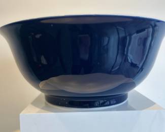 Large cobalt porcelain bowl