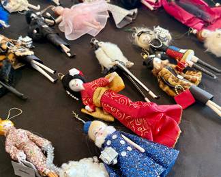 Huge collection of De Carlini ornaments. Many more than shown.