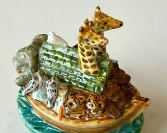 Halcyon Days Noah's Ark Trinket Box