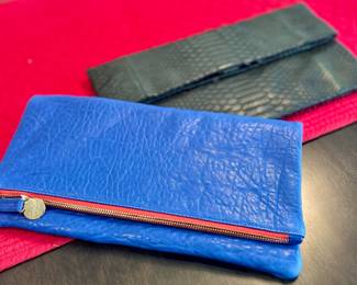 New Clare Vivier/ Clare V  folder over clutch. New Primary python clutch.