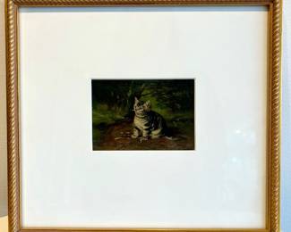 Cat art in the style of Horatio Henry Couldery