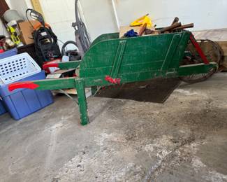 Wood homemade wheelbarrow vintage